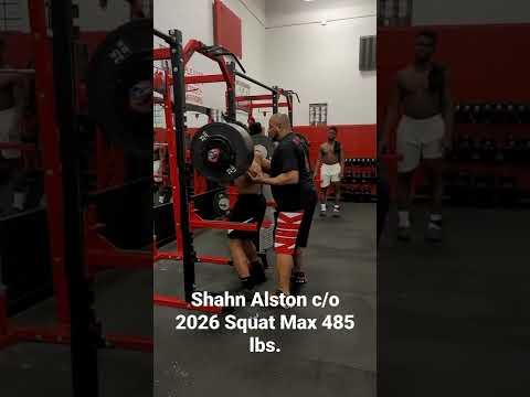 Video of Shahn Alston c/o 2026 Squat Max 485 lbs.