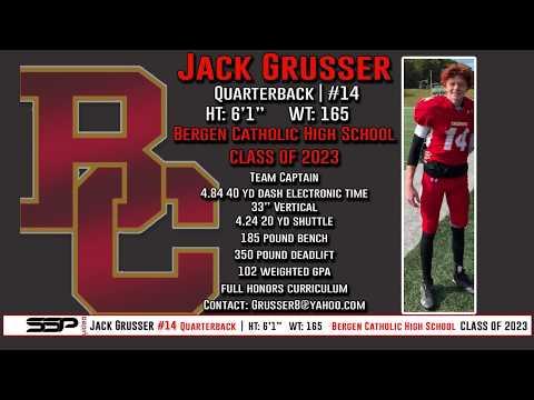 Video of Jack Grusser QB Bergen Catholic HS Class of 2023 