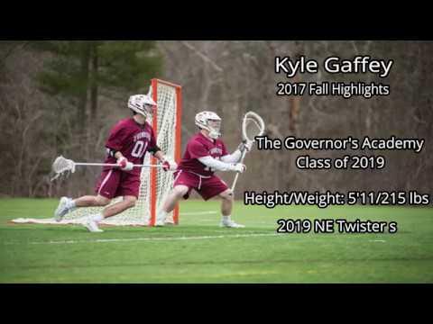 Video of Kyle Gaffey 2019 Goalie Fall 2017