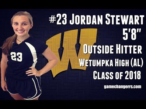 Video of Jordan Stewart; 2018 Outside Hitter #23
