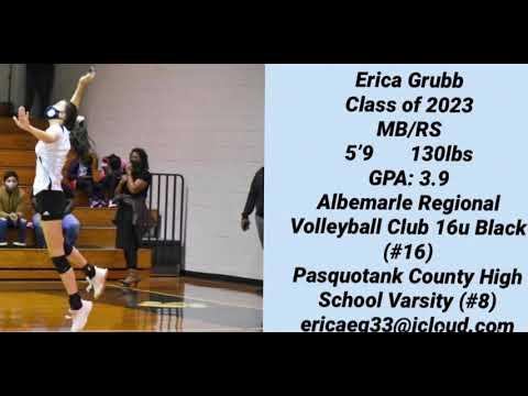 Video of Erica Grubb MB/RS  Class of 2023