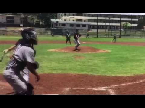 Video of Carter Rustad, 2019 RHP, 7 May 2017, Hawaii Prospect Wire Showcase