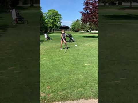 Video of Ava Warren Golf Swing on May 26, 2020_Hybrid from Tee Box