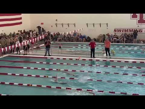 Video of 500 free at IHSAA Sectional finals
