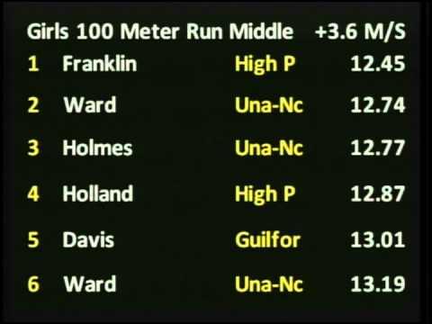 Video of Fastest Kid in Guilford County Middle School Girls Final - New Balance Outdoor Nationals 2012 