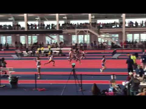 Video of winning the 55 m Dash