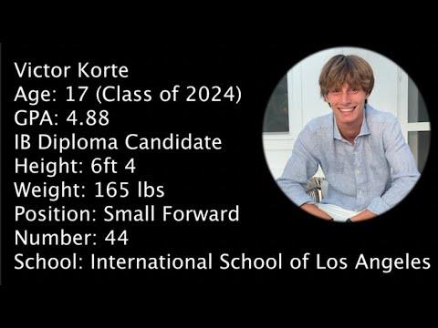 Video of Victor Korte - 2024 - Basketball Reel