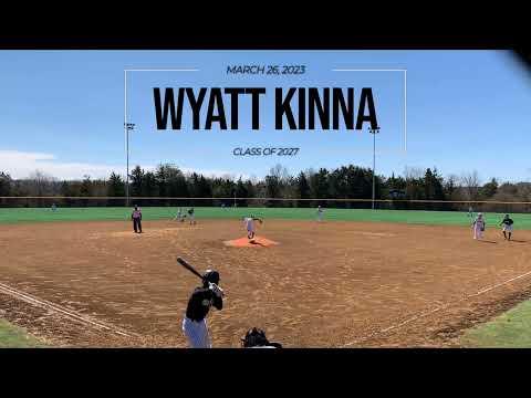 Video of Wyatt Kinna | 3RBI Double | March 2023