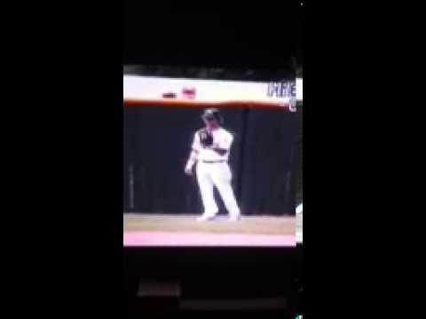 Video of Cody Migliore diving catch in left field