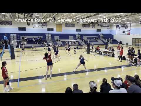 Video of Amanda Palo 2025 Libero- Serving Highlights 2023