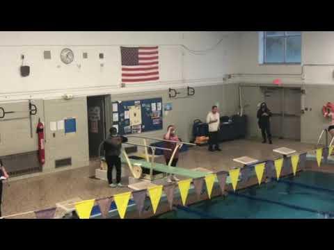 Video of Ahmya Hudson 100 backstroke: Lane 3