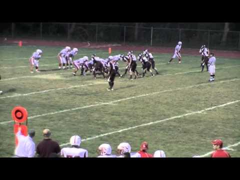 Video of Gage # 30 maroon 3rd and 4th O'Neill football game Homecoming won 62 to 7 game.mov