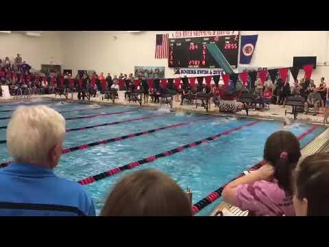 Video of Kelsey Kocon - 100 Back Section Champion Class 8AA - Nov 2018