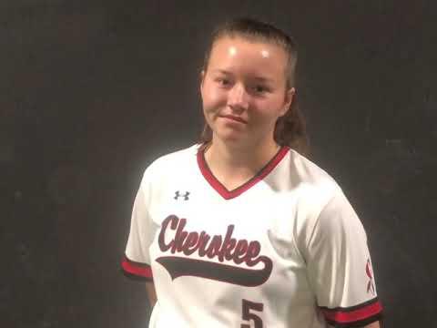 Video of Samantha TILSON 2022, RHP,1st base Cherokee High School