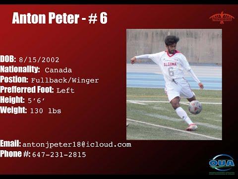 Video of Anton Peter's - Algoma OUA Highlights 2021