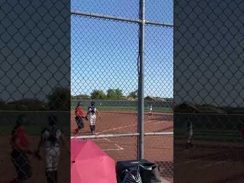 Video of Alyssa Muñoz Doubles Off The Wall and Drives in Two Runs 4/4/22