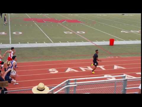 Video of 100m at Santa Mari City Meet