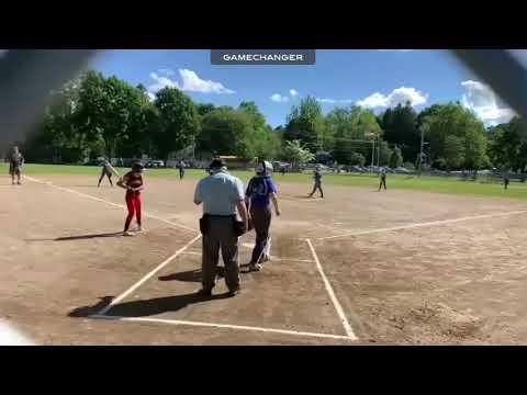 Video of Shannen Luksha out to end the inning West Boylston vs Hoosac Valley 2022 State Tournament