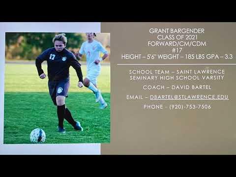 Video of Boys Soccer Highlights | Grant Bargender | Forward/CM/CDM | Class of 2021 | (Assists)