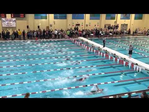 Video of Medley Relay, State B Final, Backstroke leg, 29.60 split