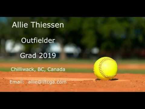 Video of Allie Thiessen - OF - Grad 2019 - Skills Video
