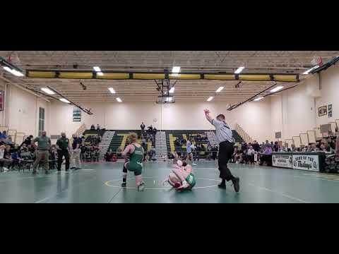 Video of district Feb 19th 2022, 7th seed Brody Elk (dark green) vs #2 seed Dean Canfield (light green)