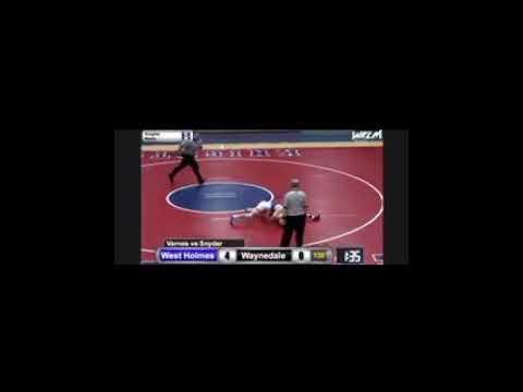 Video of Conner with a pin vs rival Waynedale