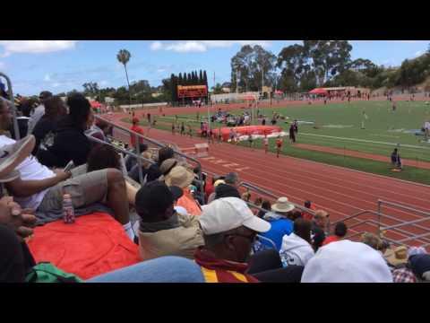 Video of CIF Prelims, May 21st 2016 Junior year season PR, 4th Place, Wearing Light Blue Jersey