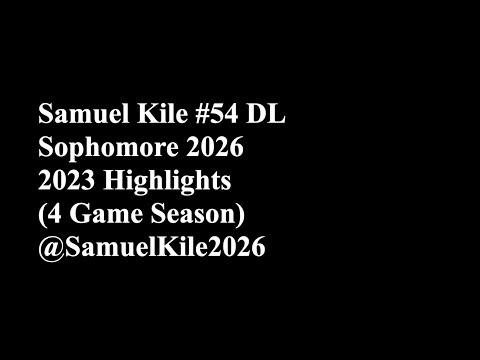 Video of Sophomore DL 2023 Year Highlights (4 Games)