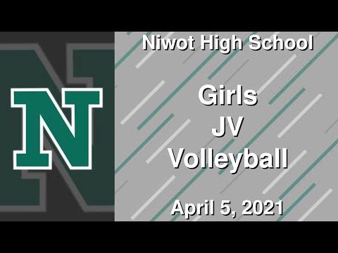 Video of Niwot High School vs Severance High School - Girls JV Volleyball - April 5, 2021