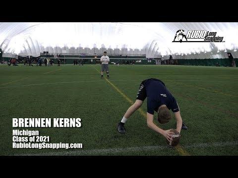 Video of Brennen Kerns Long snapping 
