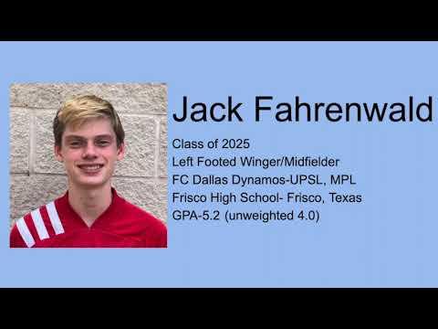 Video of Jack Fahrenwald Highlights