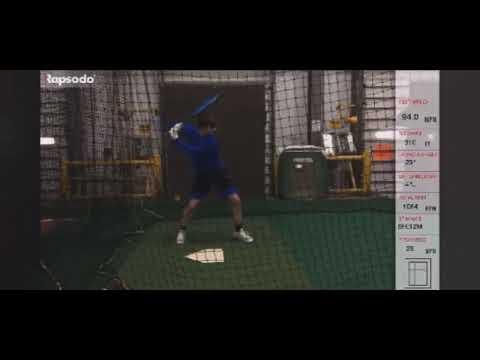 Video of Gavin Lash 2023 prospect 94 verified exit velocity 