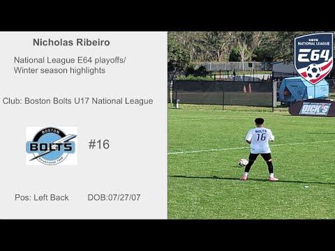 Video of Nicholas Ribeiro National League E64 playoff/winter season and Sophomore season highlights.