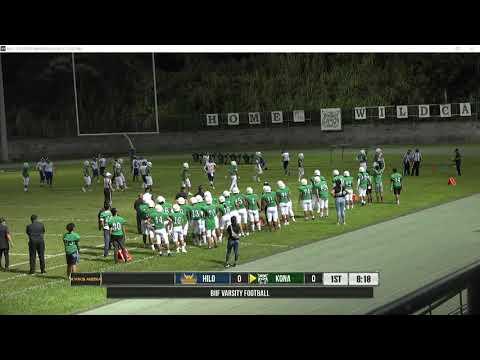 Video of Konawaena vs Hilo High football 