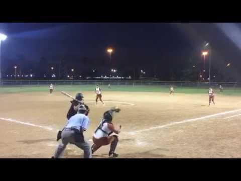 Video of Batbusters vs Dirt Dogs (chloe pitching)