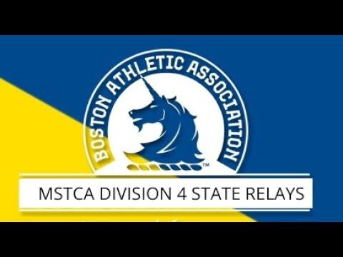 Video of MSTCA division 4 state relays 4x800m (running last leg starting at 1:37:04)