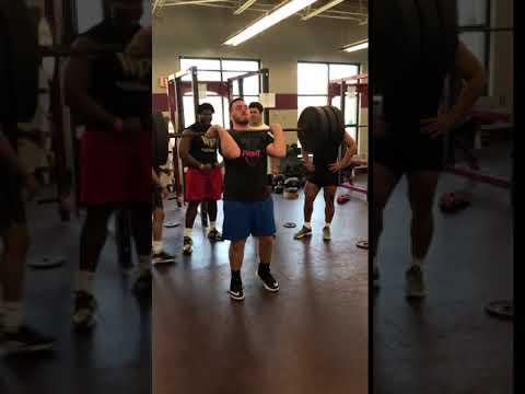 Video of @CalebGodfree 315 lb. Hang Clean