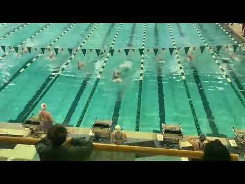 Video of 100 Back- High School Champs (Lane 4: 4 over from right)