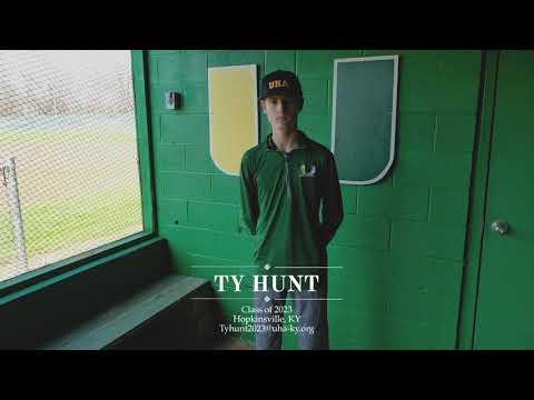 Video of Ty Hunt 2nd Baseman UHA Class of 2023 Recruitment Video