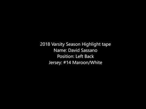 Video of David Sassano 2018 Varsity Season
