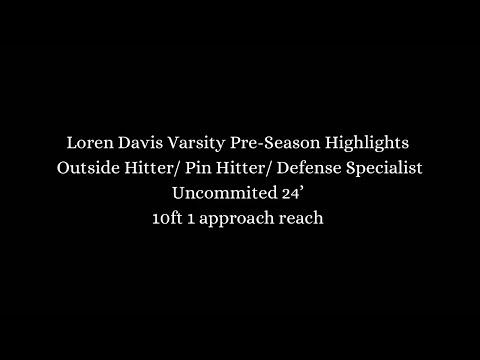 Video of Loren Davis Pre-season Highlights