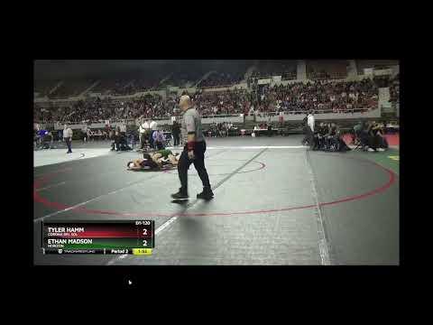 Video of 2022 AIA D1 State Cons Semis 120lb