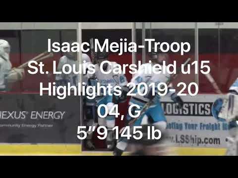 Video of U15 AAA Hockey Goalie Highlights 2019-20- Isaac Mejia-Troop