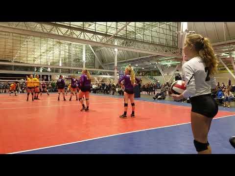 Video of Marissa Marzullo, #2 serving 