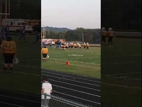 Video of Jordan Blevins 8th grader playing high school varsity QB