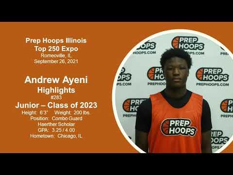 Video of Andrew Ayeni Highlights from Prep Hoops IL Top 250 Expo 2021