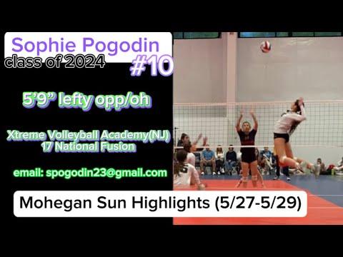 Video of Sophie Pogodin #10 (c/o 2024) | Mohegan Sun Highlights (5/27-5/29) | lefty opp/oh