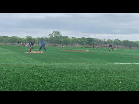 Video of Gunner playing SS, 4-6-3 to end the inning