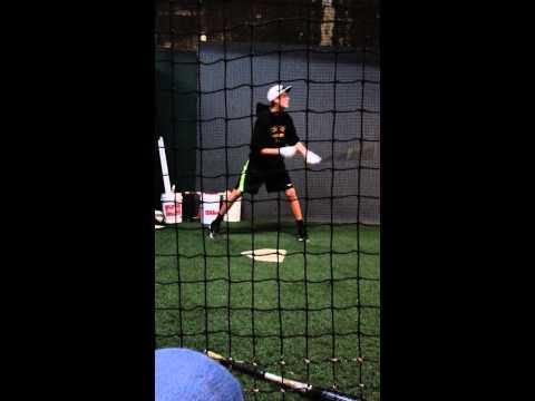 Video of Batting Practice Trevor Wiegel Class of 2016